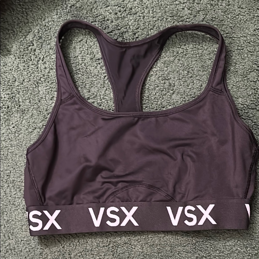 VSX black Sports Bra Racerback Design